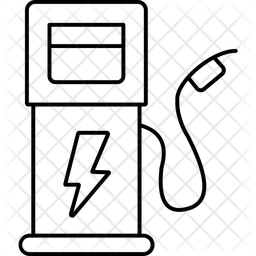 Borne De Recharge Batterie Voiture Electrique Icône