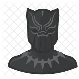 Superhero Black Panther Avatar User Icon