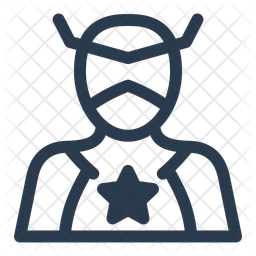 Superhero Character Comic Icon