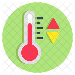 Temperature Fluctuation Thermodynamics Temperature Up Down Icon