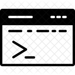 Terminal Console Line Interface Icon