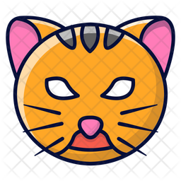 Tigre Animal Cabeza Icono