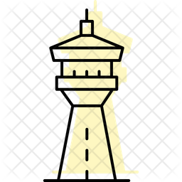 Tower With Rooftop Deck Tower Rooftop Icon