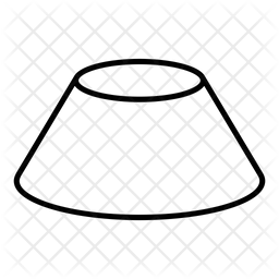 3 D Truncated Cone Shape Icon