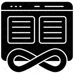 Unlimited Bandwidth Infinite Webpage Infinite Website Icon