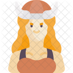 Vikingo Hembra Mujer Icono