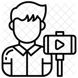 Vlogger Vlogging De Viagens Favoritos Gastronomicos Ícone