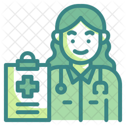 Woman Doctor Medical Profession Icon