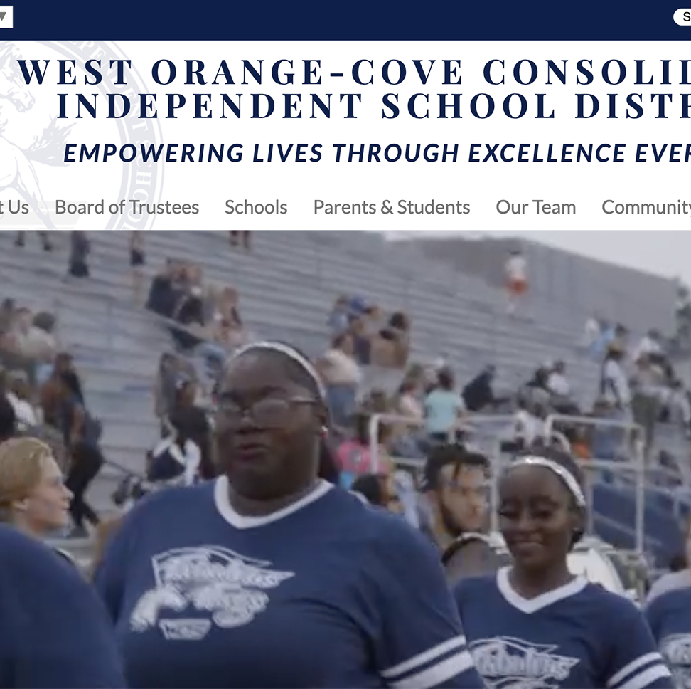 WOCCISD website by Edlio