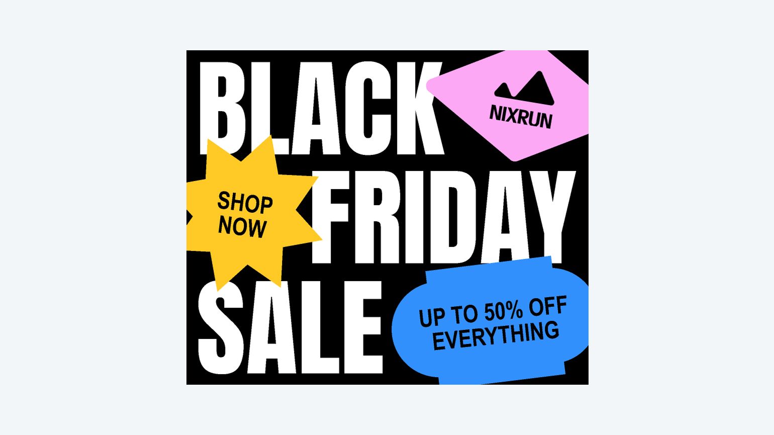 Design d'annonce audacieux pour le Black Friday