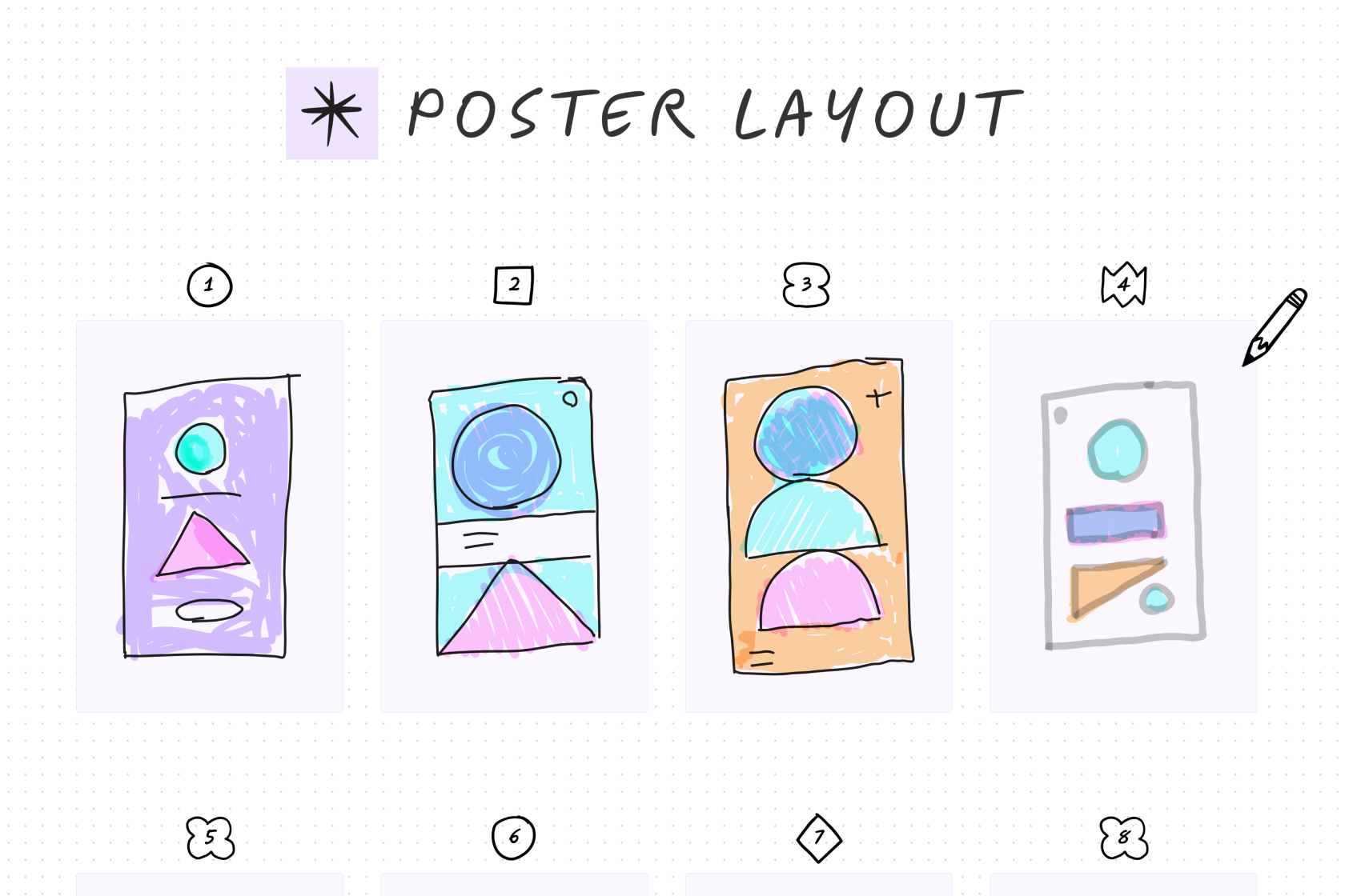 A brainstorming template that gives teams 8 minutes to sketch, collaborate, and vote