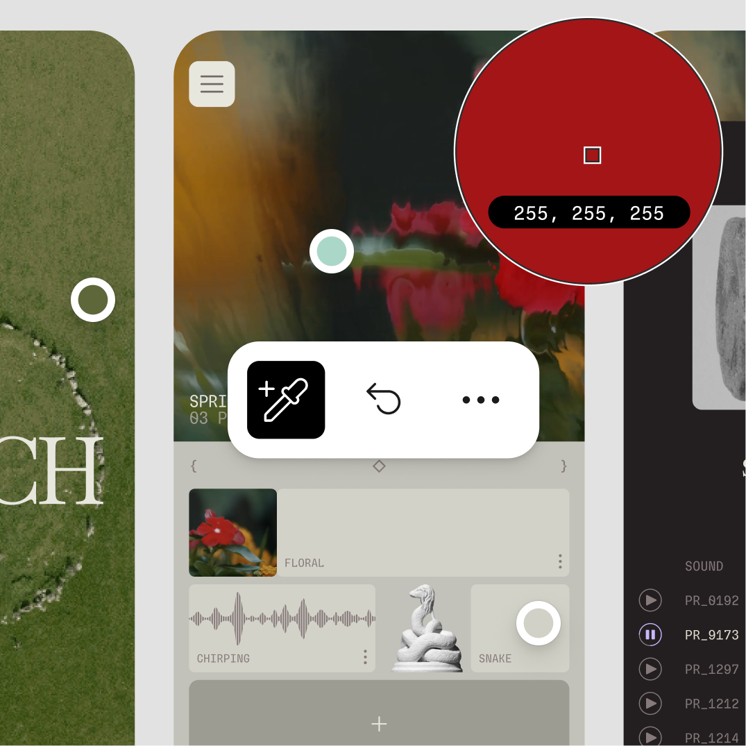 apply colors to your designs with ease with a color picker