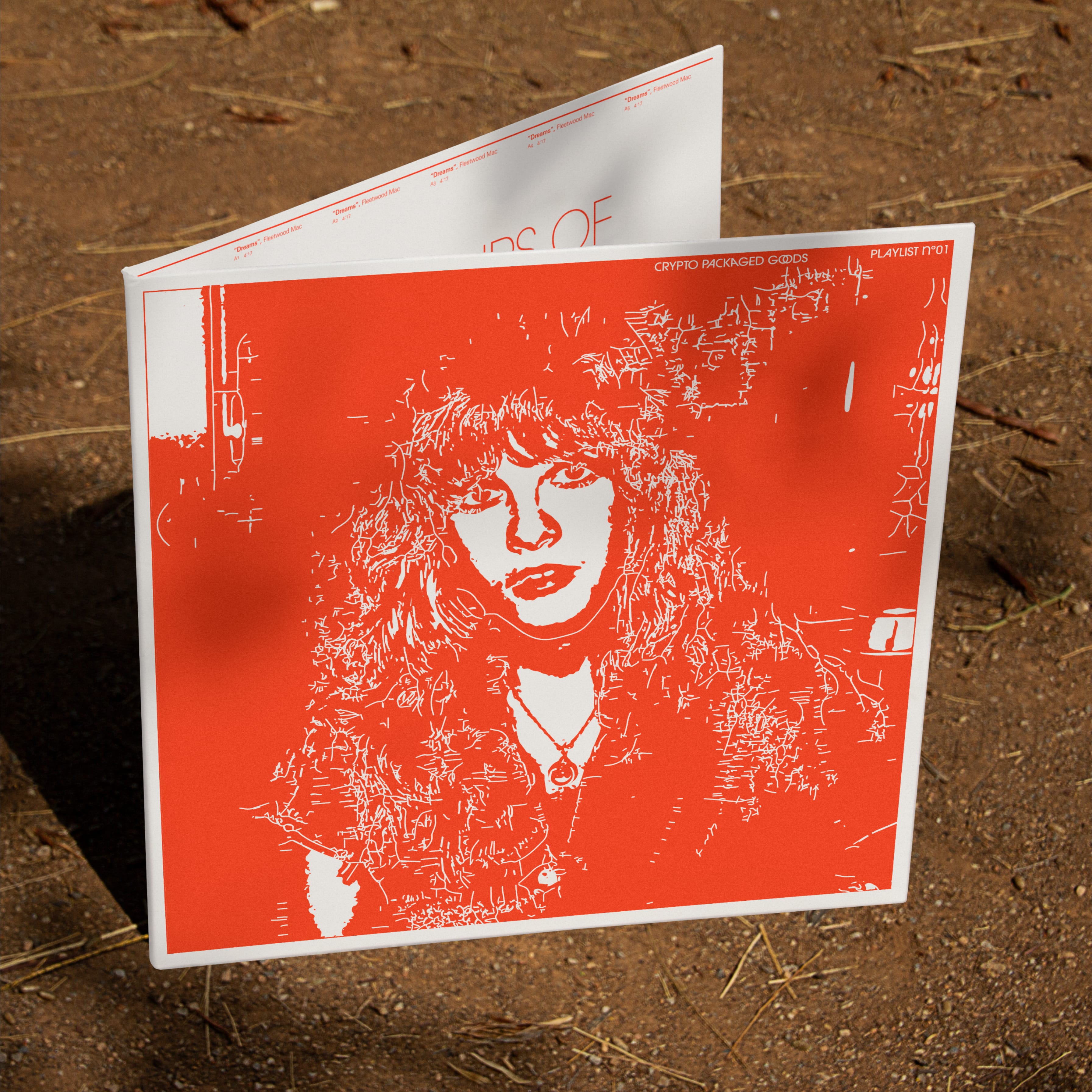 Vinyl album cover for CPG (Crypto Packaged Goods)