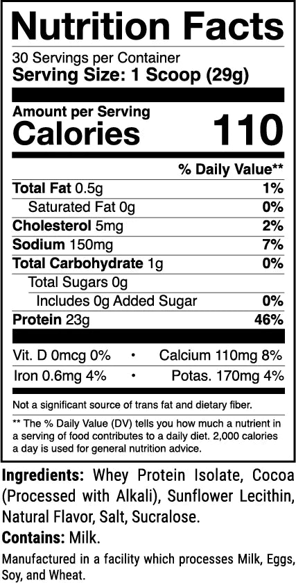 Phormula-1 Chocolate Mint Cookie Nutrition Facts