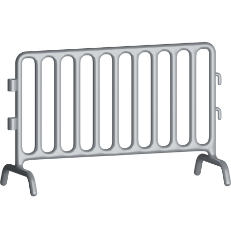 警察フェンス 3Dアイコン