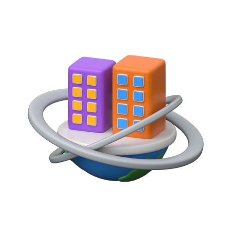 スマートシティ  3Dアイコン