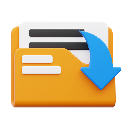 폴더 열기  3D 아이콘