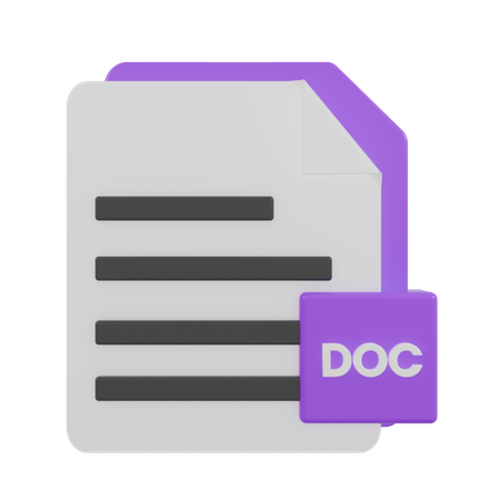 ドキュメントファイル  3Dアイコン