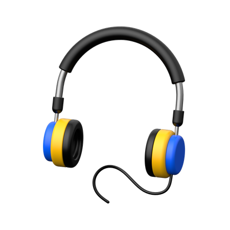 헤드폰  3D 아이콘