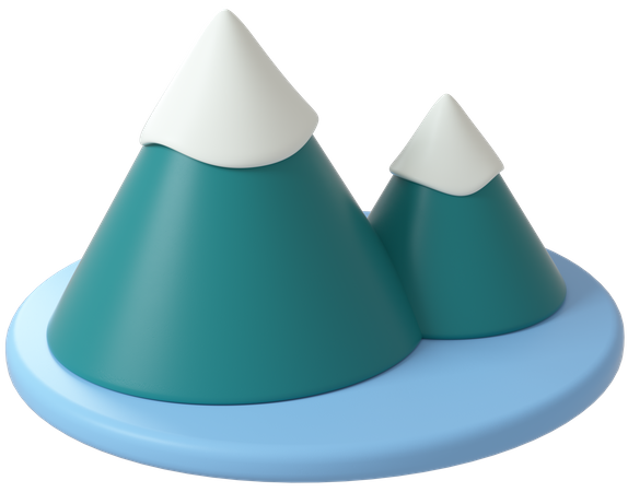 Berge  3D-Symbol