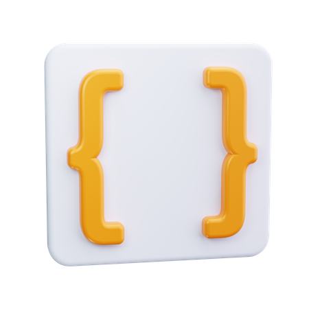Code Brackets  3D Icon