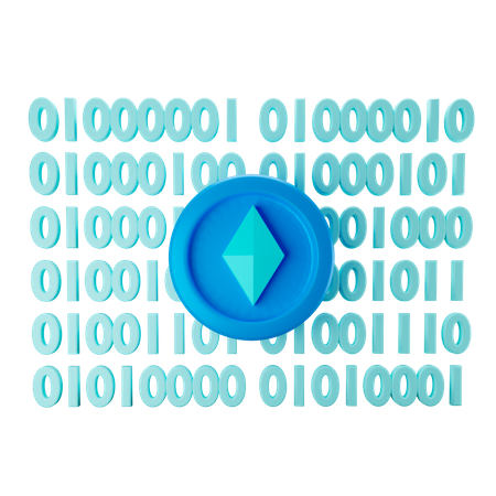 Cryptocurrency Encryption  3D Icon