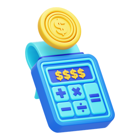 Finance Calculation  3D Icon