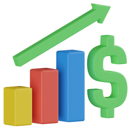 Finance Growth  3D Icon