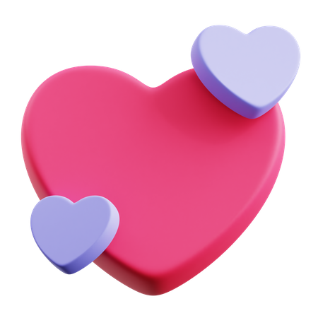 Hearts  3D Icon
