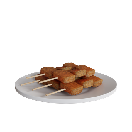 Satay de poulet  Icône 3D