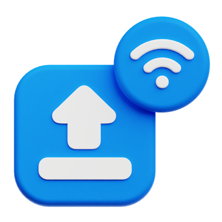 Signal Upload  3D Icon