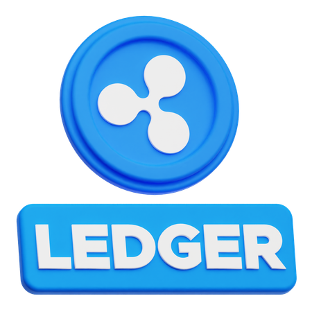 레저 리플 USD 토큰  3D 아이콘