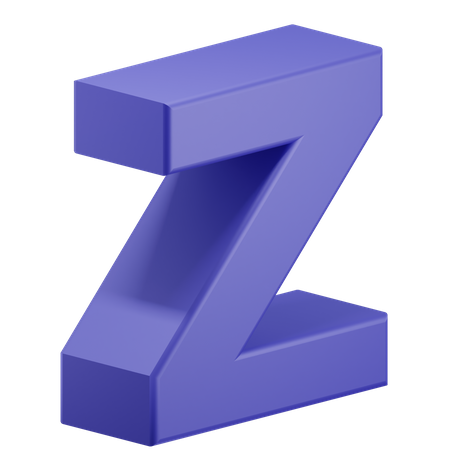 Z Alphabet  3D Icon