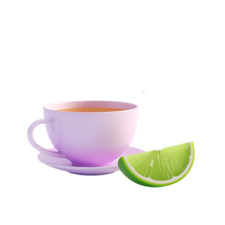 AI ピタティーの横に新鮮なライムのスライス  画像