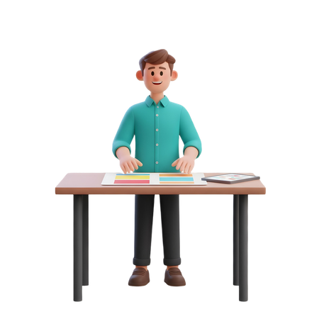 AI デザインロゴを選択する男性  画像