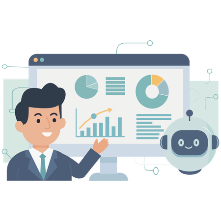 AI Análisis e informes de datos empresariales basados en IA  Imagen