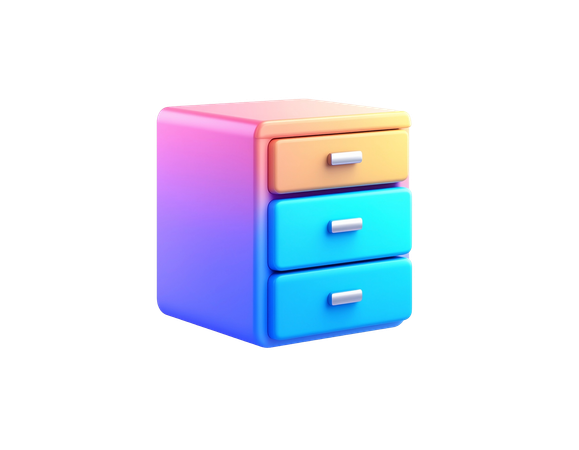 AI Cash Drawer  3D Icon