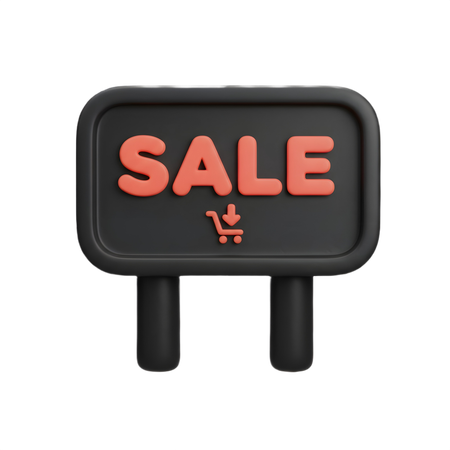AI Sale Board  3D Icon