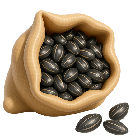 AI Sunflower Seed Sack  3D Icon