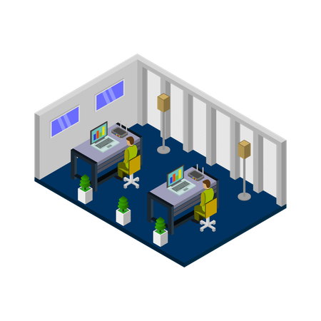 勤務先  イラスト