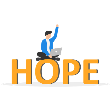 더 나은 미래를 믿고 신념을 지키는 사업가  일러스트레이션