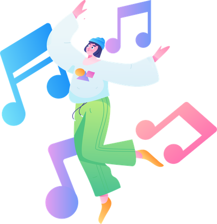 소리의 방종  일러스트레이션