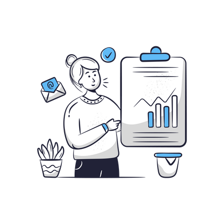 Business Report  Illustration