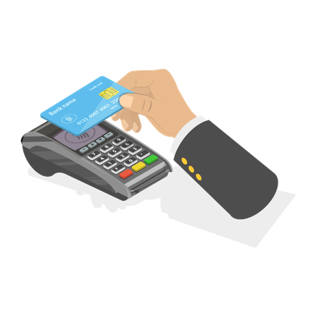 Card payment Illustration