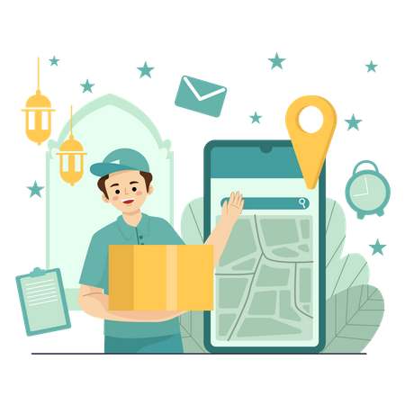 Delivery Location  Illustration