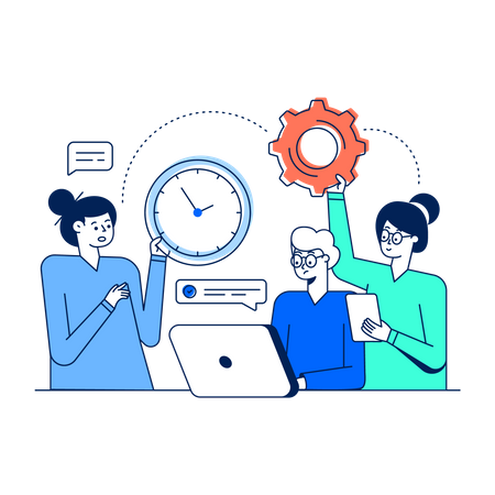 Gerenciamento de tempo  Ilustração