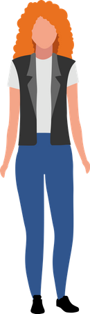 Ginger haired girl  일러스트레이션