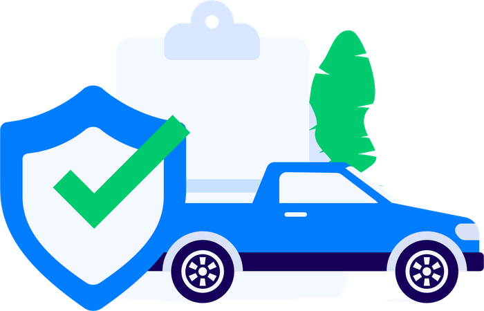 Man secures his car against robbery scenario  Illustration