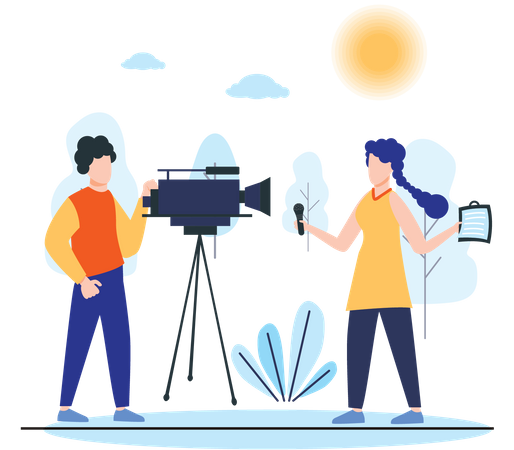 News reporting  Illustration