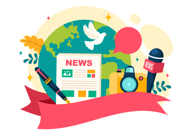 Newspaper publish  Illustration